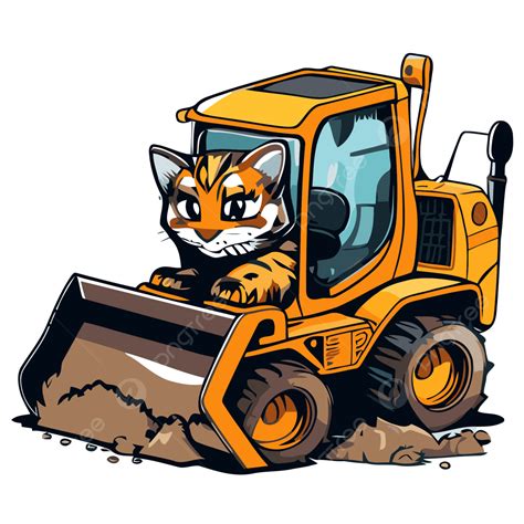 skid steer png cartoon|skid steer outline.